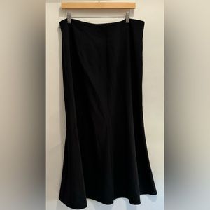 Zara Flared Maxi Skirt Black  NWT SZ XL